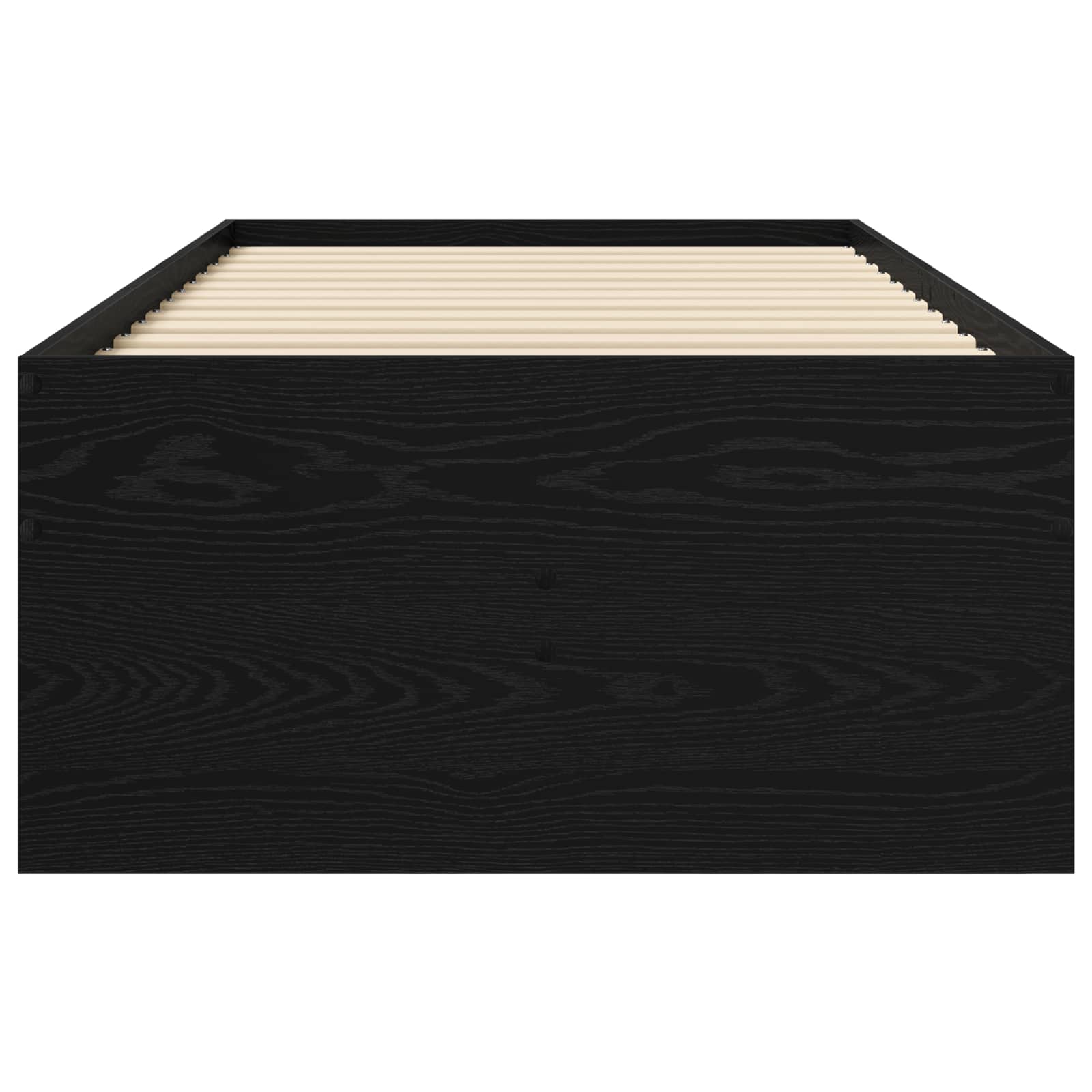 Bettgestell mit Stauraum Schwarze Eiche 80 x 200 cm