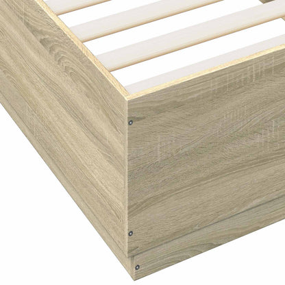Bettrahmen Sonoma-Eiche 80 x 200 cm Holzwerkstoff