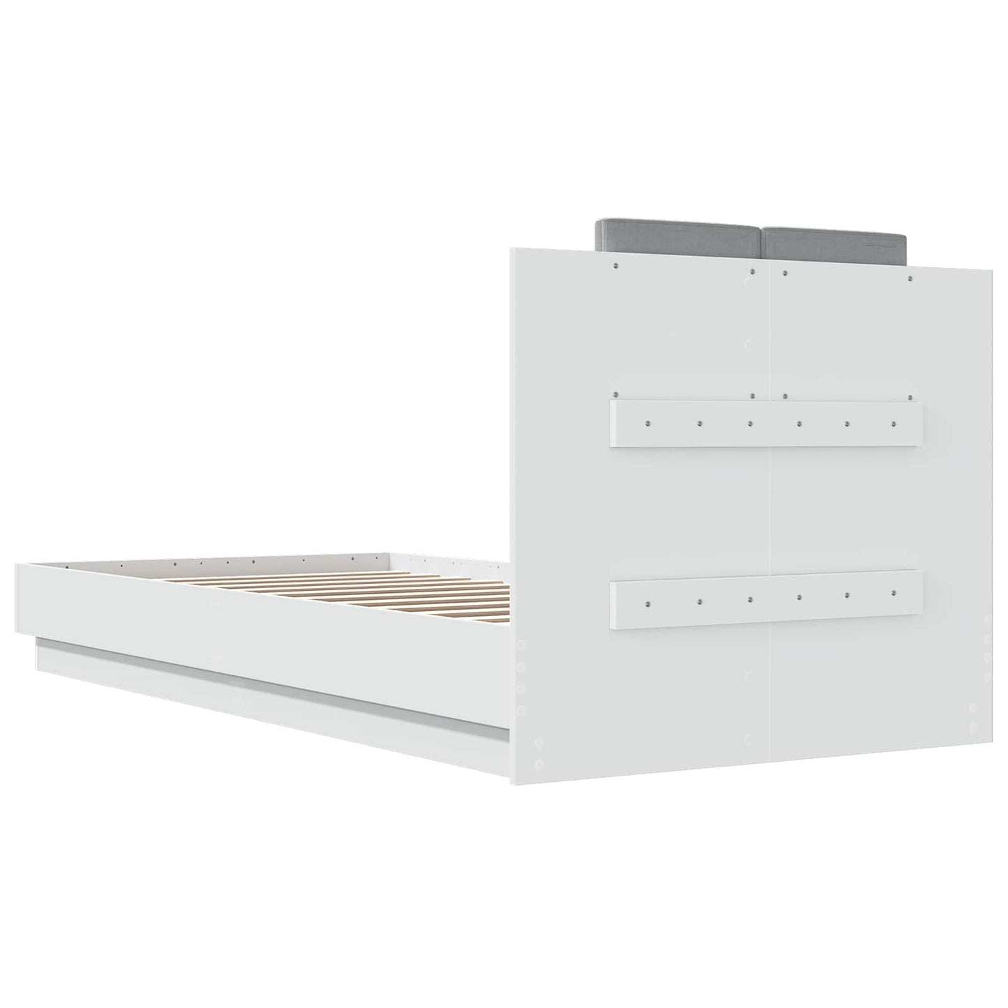 Bettgestell mit LED Weiß 80 x 200 cm Holzwerkstoff