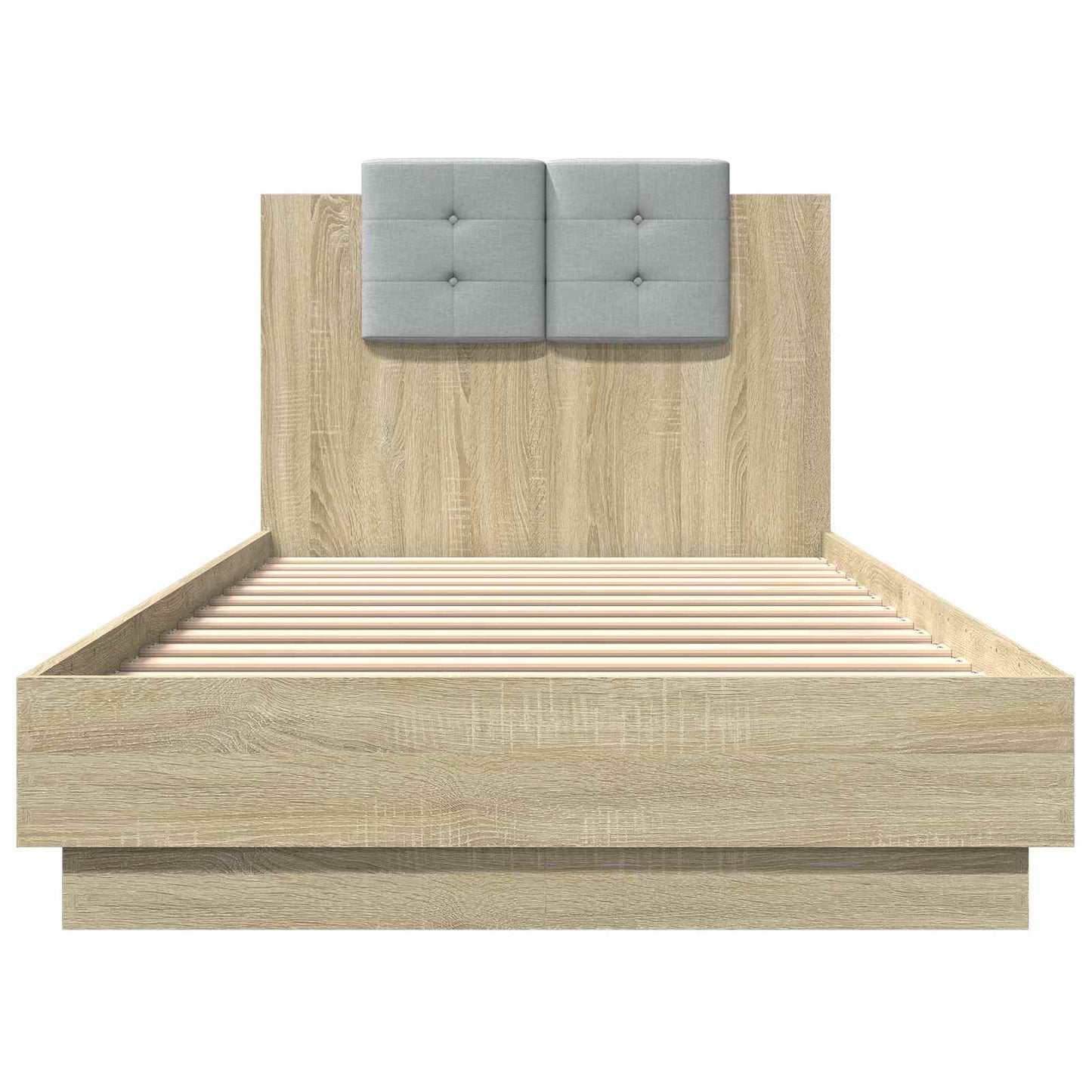 Bettgestell mit LED Sonoma-Eiche 80 x 200 cm Holzwerkstoff