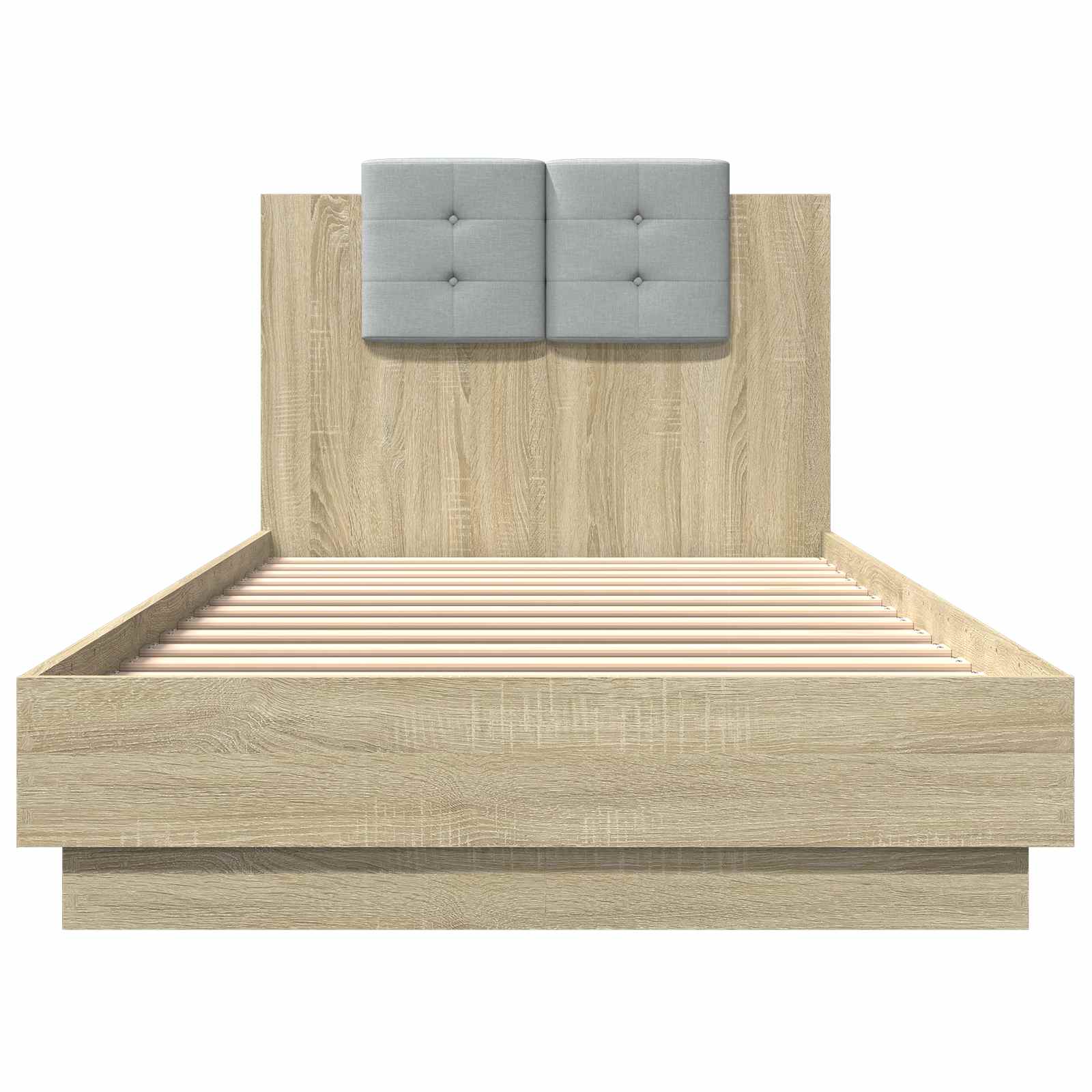 Bettgestell mit LED Sonoma-Eiche 80 x 200 cm Holzwerkstoff