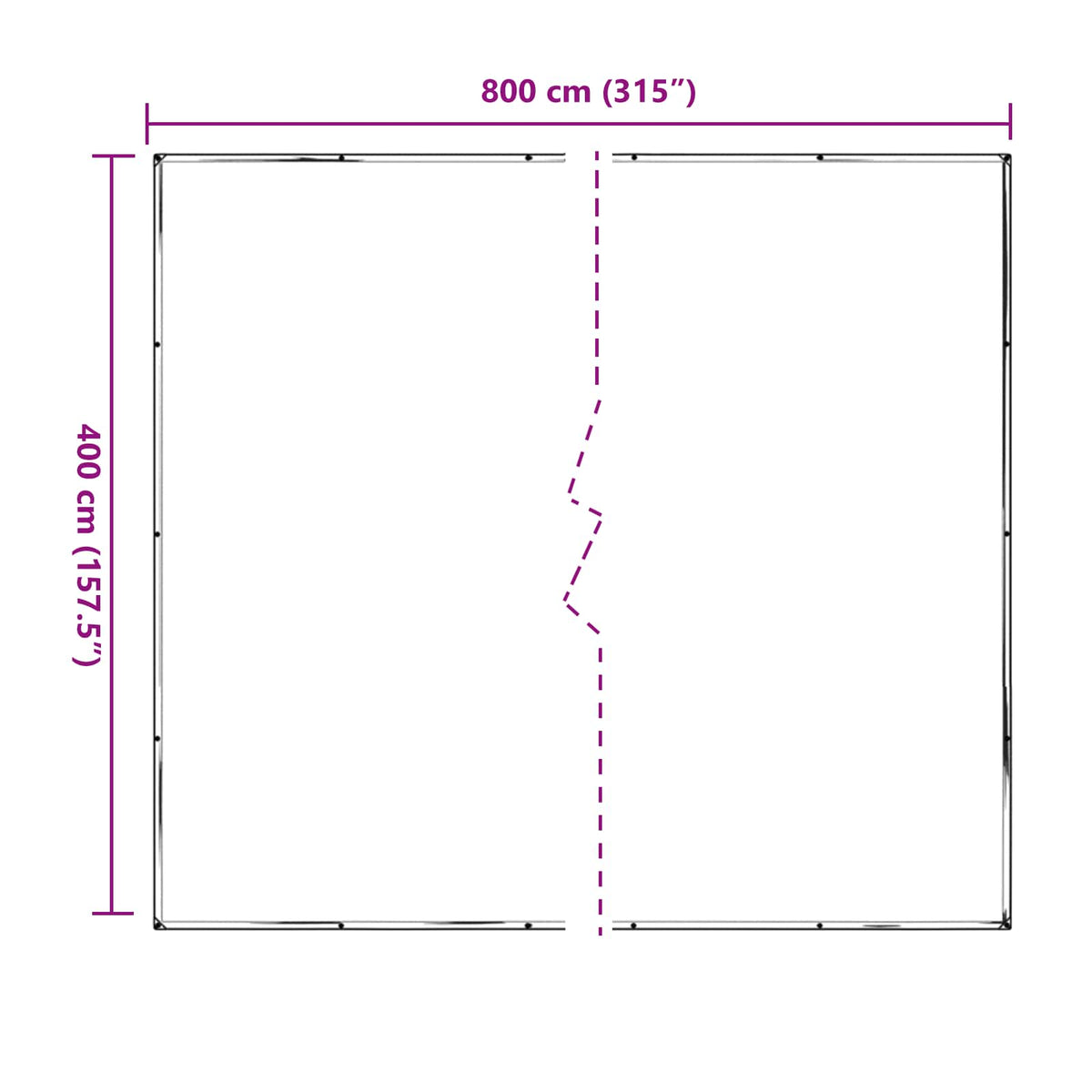 Pflanzenabdeckung 4 x 8 m PE Transparent