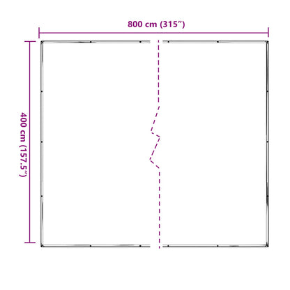 Pflanzenabdeckung 4 x 8 m PE Transparent