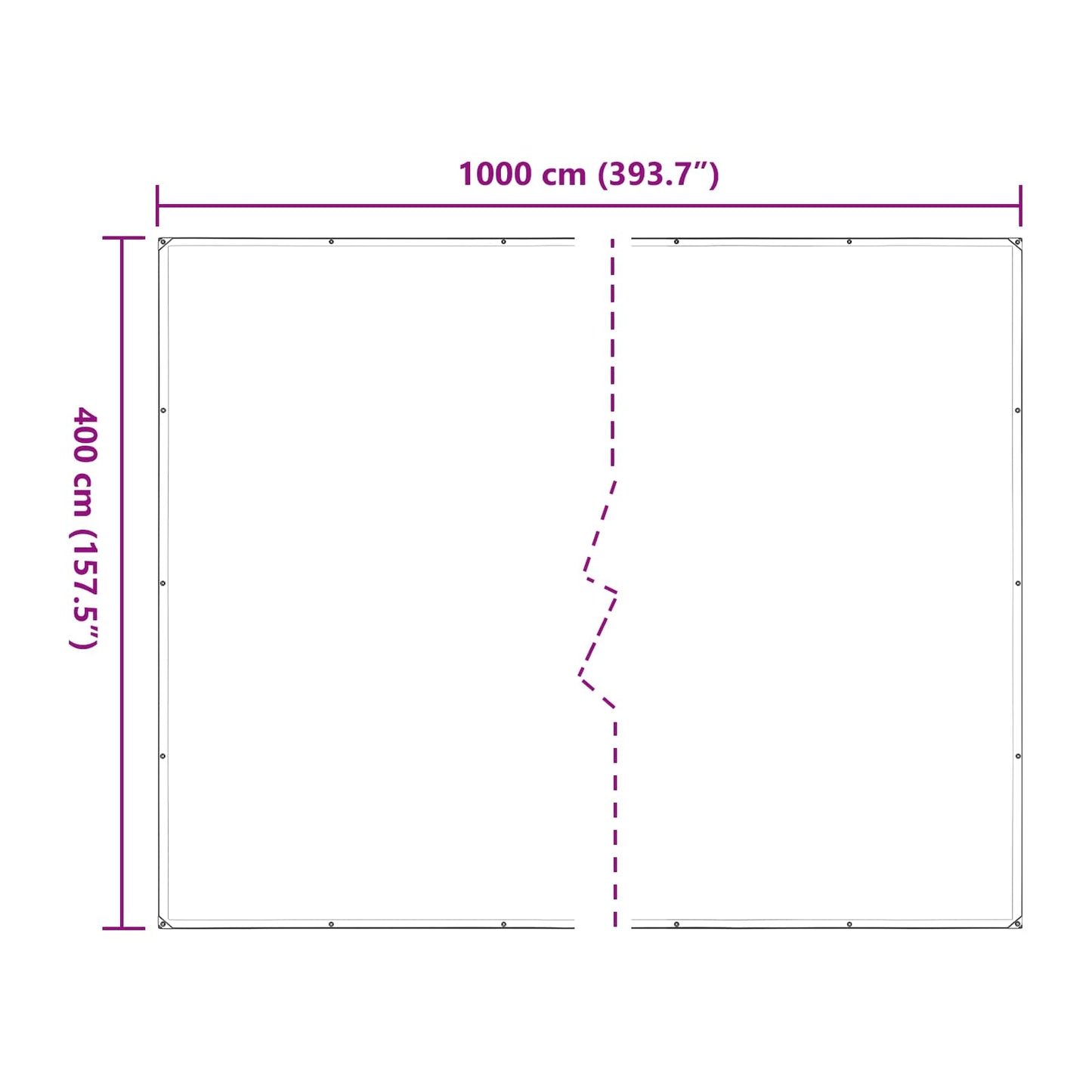 Pflanzenabdeckung Transparent 4 x 10 m PE