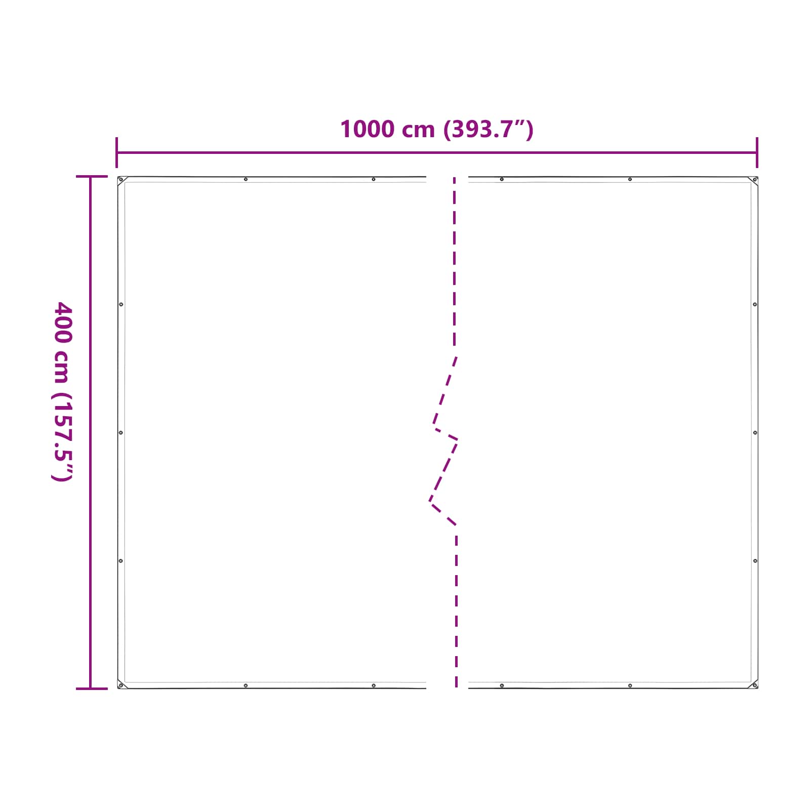Pflanzenabdeckung Transparent 4 x 10 m PE