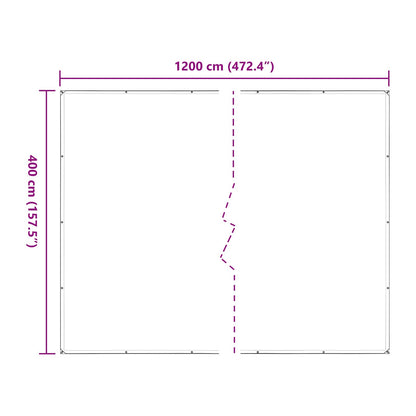 Pflanzenabdeckung 4 x 12 m PE Transparent