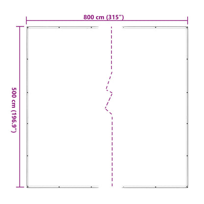 Pflanzenabdeckung 5 x 8 m PE Transparent