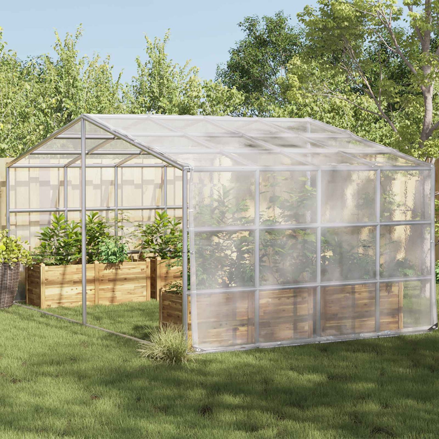 Pflanzenabdeckung Transparent 5 x 10 m PE