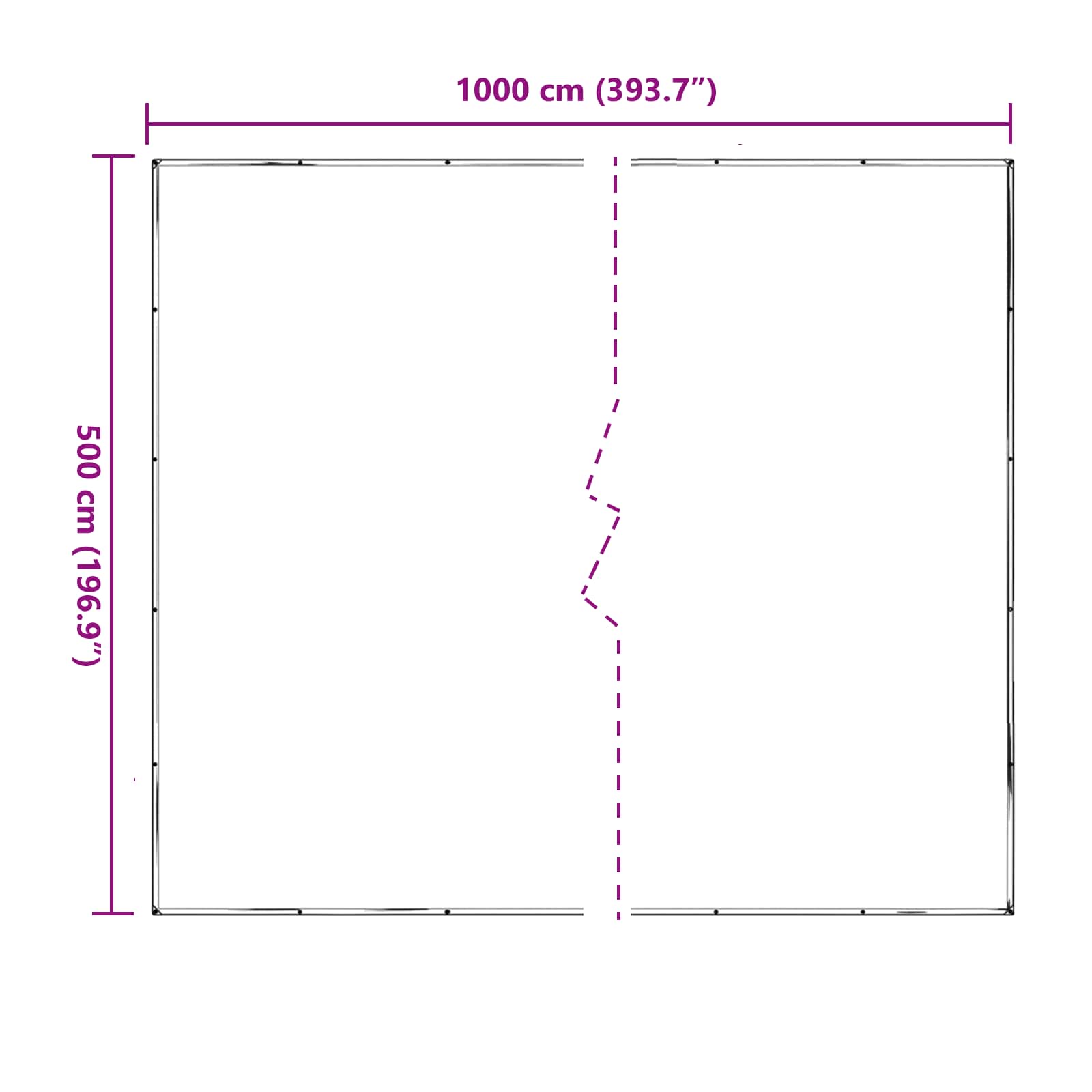 Pflanzenabdeckung Transparent 5 x 10 m PE