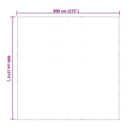 Pflanzenabdeckung 8 x 8 m PE Transparent