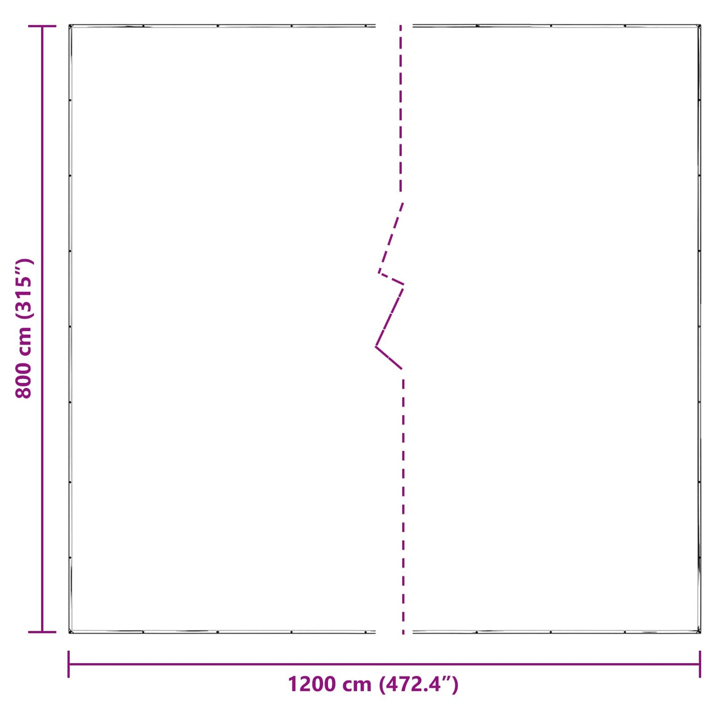 Pflanzenabdeckung Transparent 8 x 12 m PE