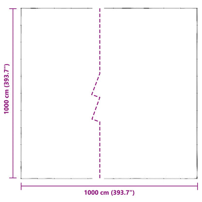 Pflanzenabdeckung 10 x 10 m PE Transparent