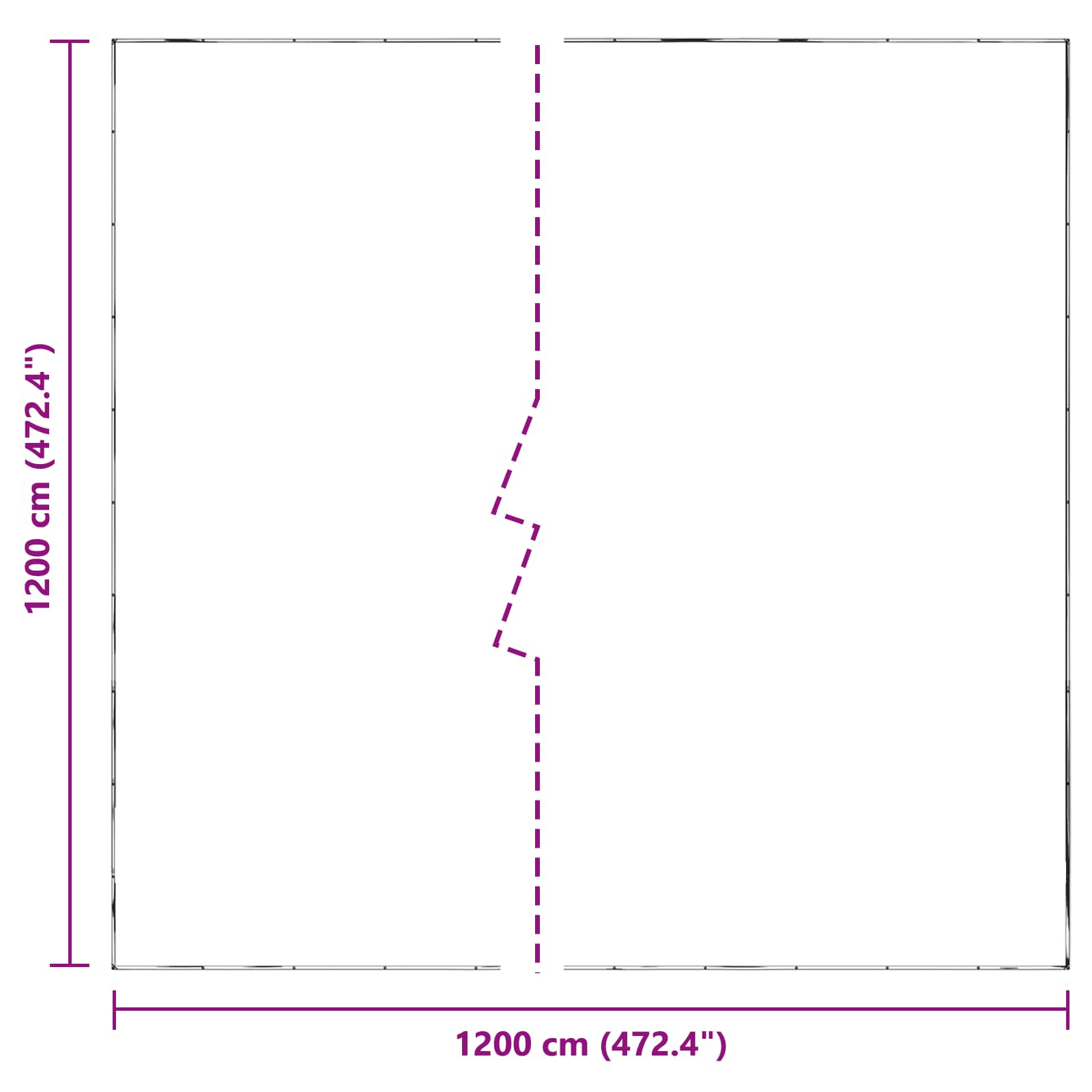 Pflanzenabdeckung Transparent 12 x 12 m PE