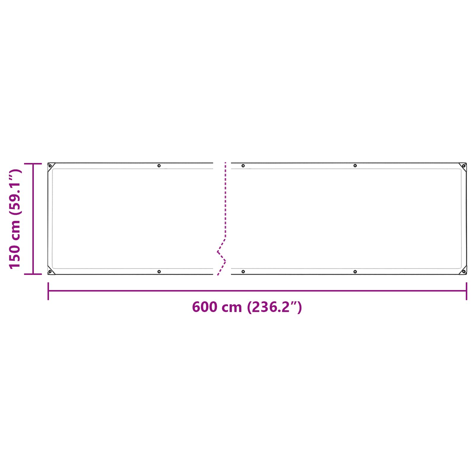 Pflanzenabdeckung Transparent 6 x 1,5 m PE