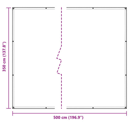 Pflanzenabdeckung 3,5 x 5 m PE Transparent