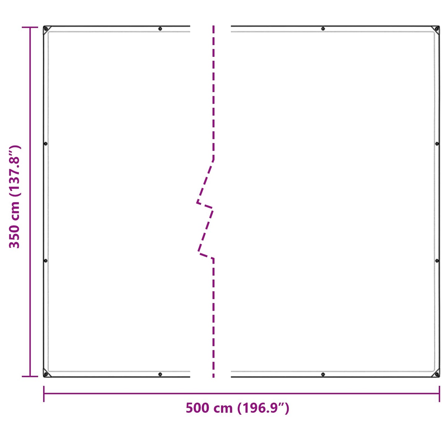 Pflanzenabdeckung Transparent 5 x 3,5 m PE