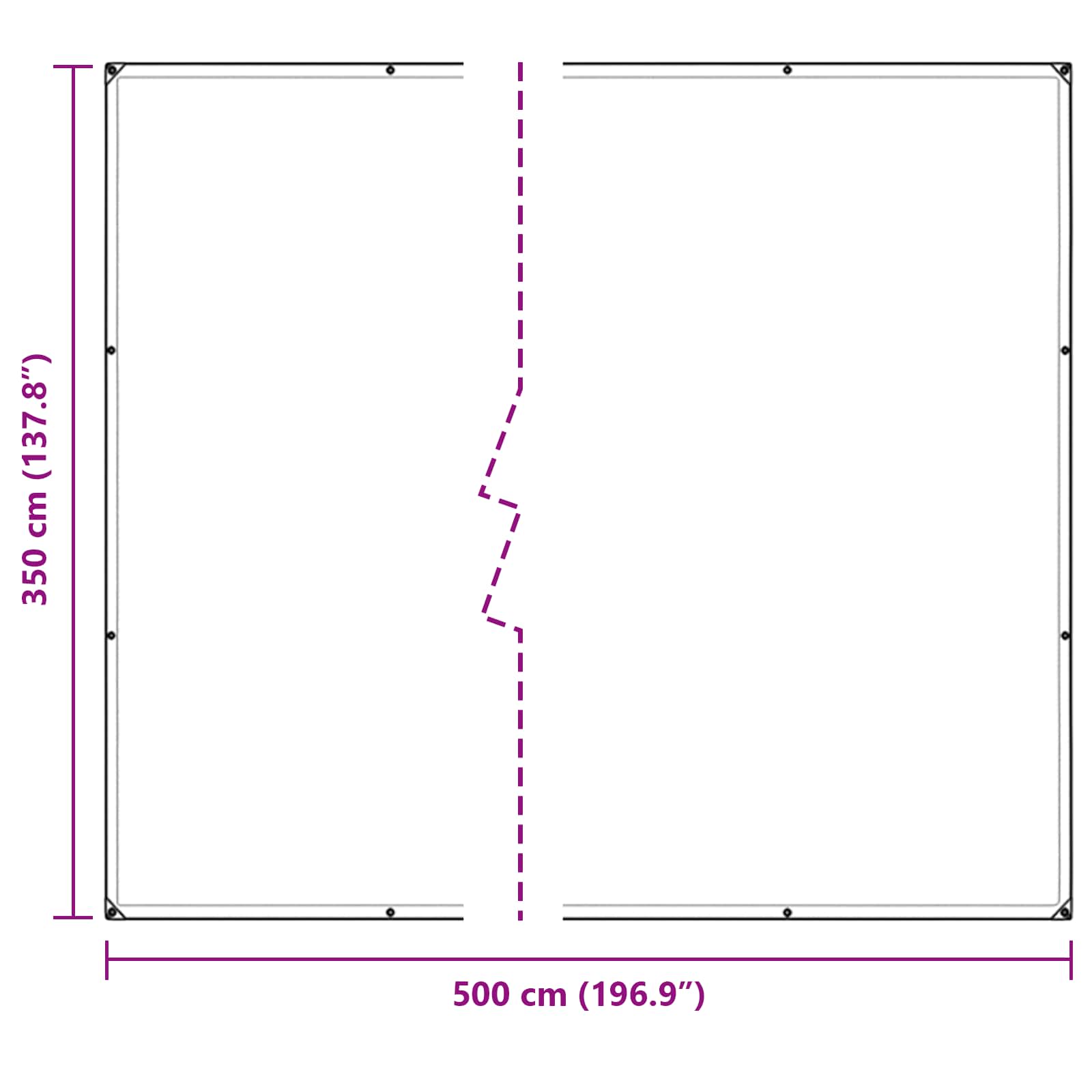 Pflanzenabdeckung Transparent 5 x 3,5 m PE
