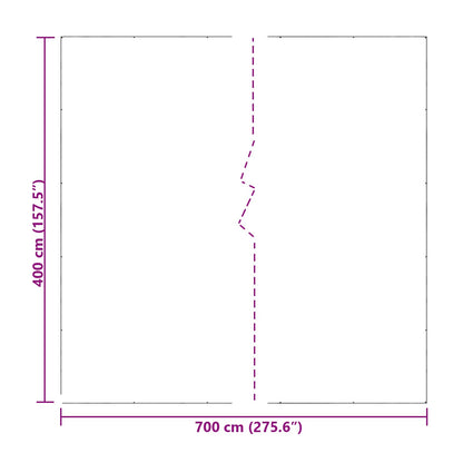 Pflanzenabdeckung 4 x 7 m PE Transparent