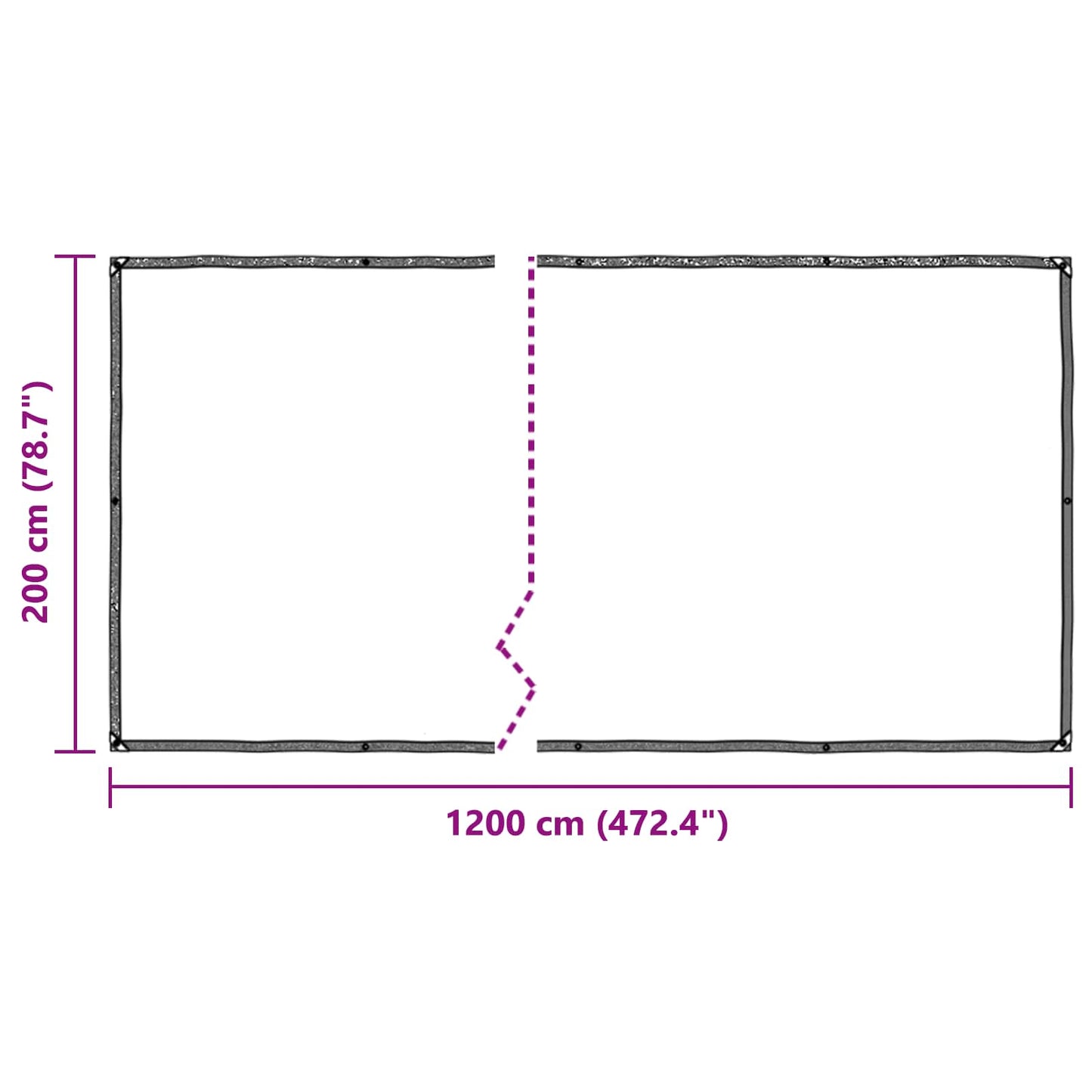 Pflanzenabdeckung Transparent 2 x 12 m PE