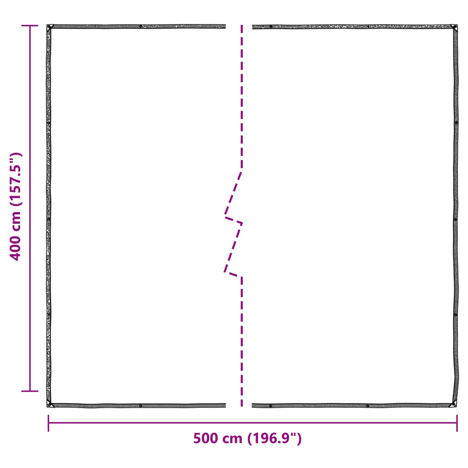 Pflanzenabdeckung Transparent 4 x 5 m PE