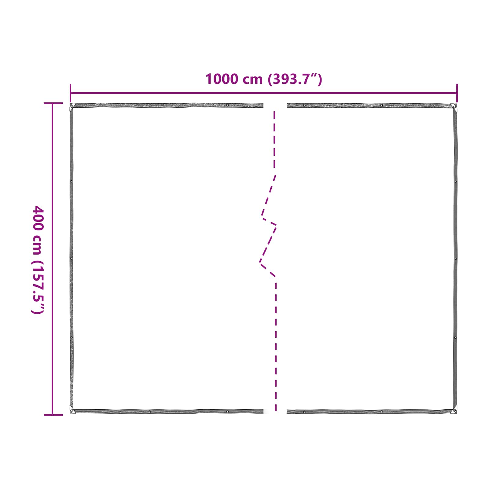 Pflanzenabdeckung Transparent 4 x 10 m PE