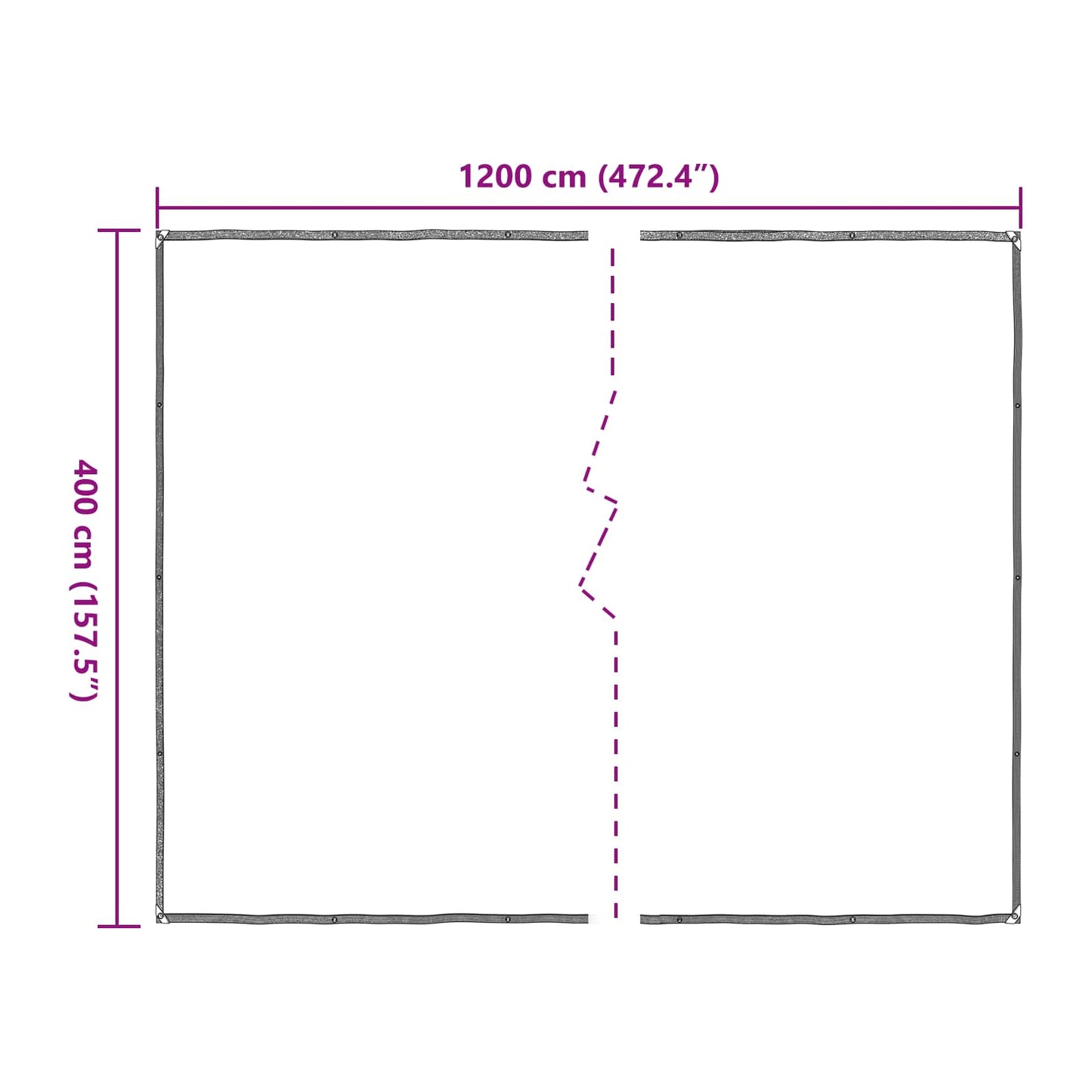 Pflanzenabdeckung Transparent 4 x 12 m PE