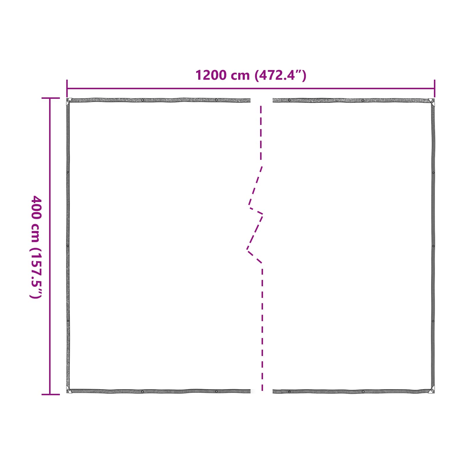 Pflanzenabdeckung Transparent 4 x 12 m PE