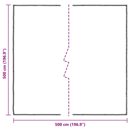 Pflanzenabdeckung 5 x 5 m PE Lichtdurchlässig