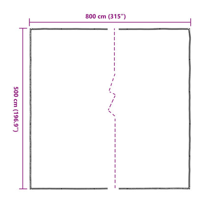 Pflanzenabdeckung 5 x 8 m PE Lichtdurchlässig