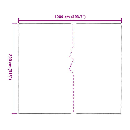 Pflanzenabdeckung 8 x 10 m PE Lichtdurchlässig