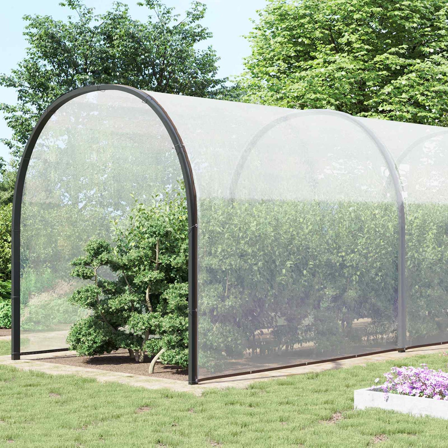 Pflanzenabdeckung Transparent 10 x 10 m PE
