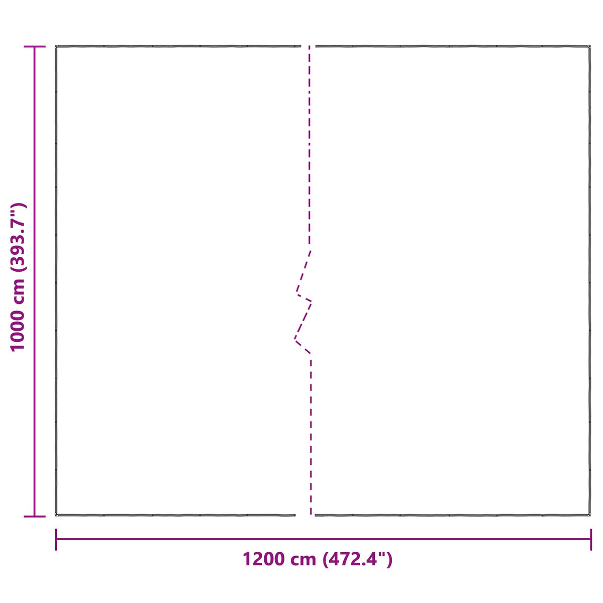 Pflanzenabdeckung Transparent 10 x 12 m PE