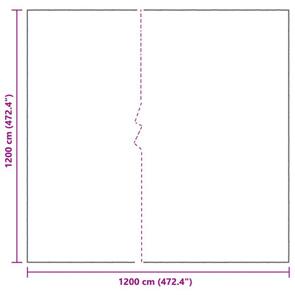 Pflanzenabdeckung 12 x 12 m PE Lichtdurchlässig