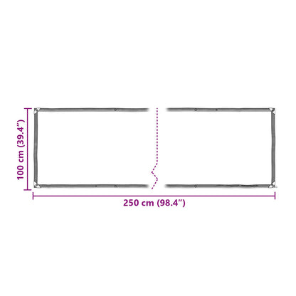 Pflanzenabdeckung 1 x 2,5 m PE Lichtdurchlässig