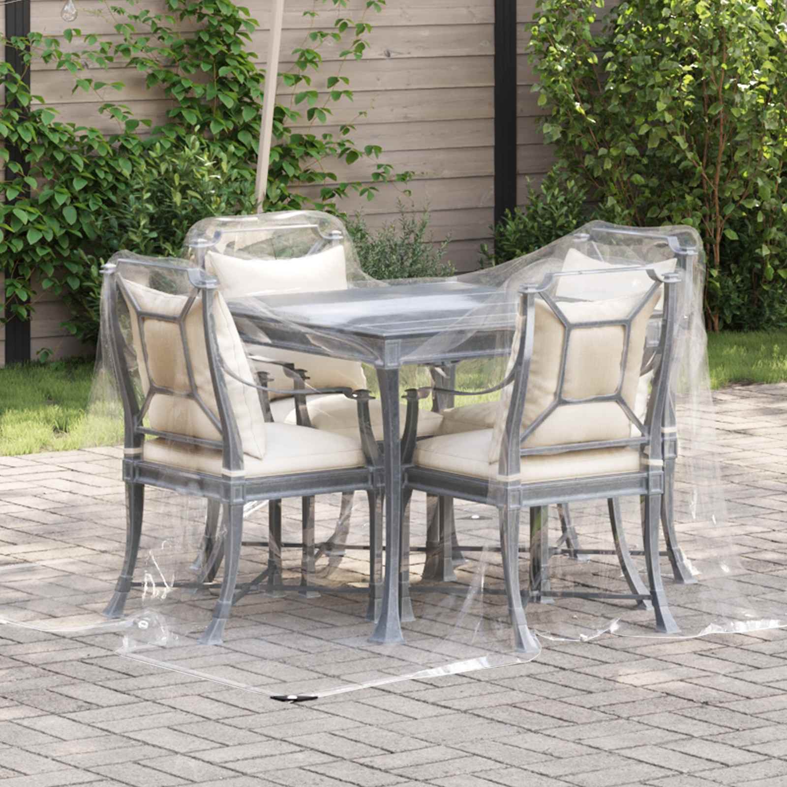 Pflanzenabdeckung Transparent 2 x 2 m PVC