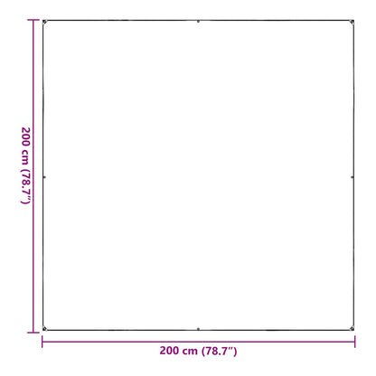 Pflanzenabdeckung 2 x 2 m PVC Transparent