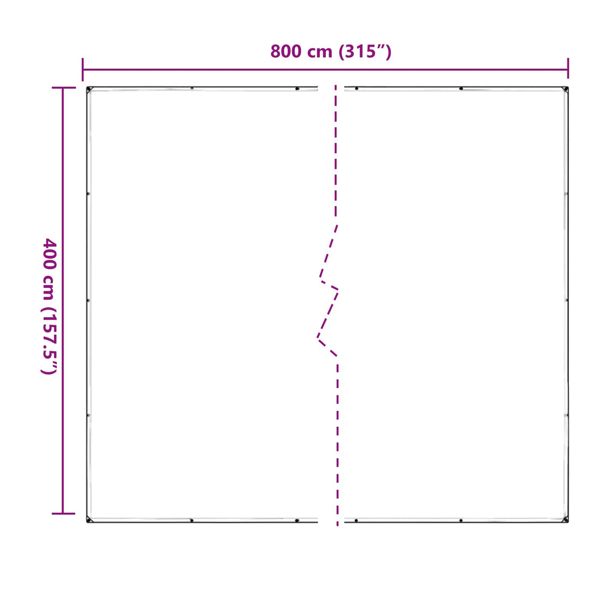 Pflanzenabdeckung 4 x 8 m PVC Transparent