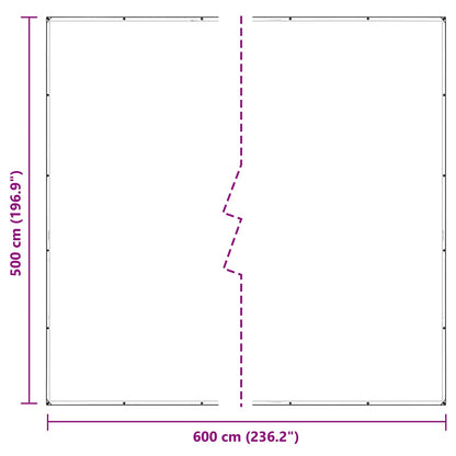 Pflanzenabdeckung 5 x 6 m PVC Transparent