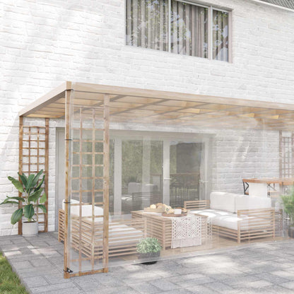 Pflanzenabdeckung 6 x 8 m PVC Transparent