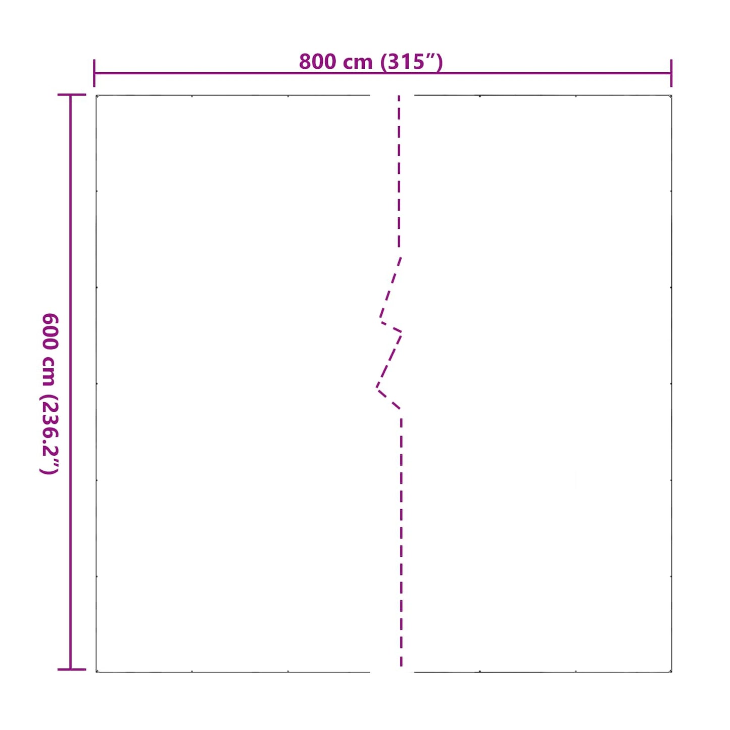 Pflanzenabdeckung Transparent 6 x 8 m PVC
