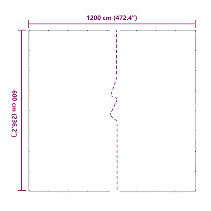 Pflanzenabdeckung 6 x 12 m PVC Transparent