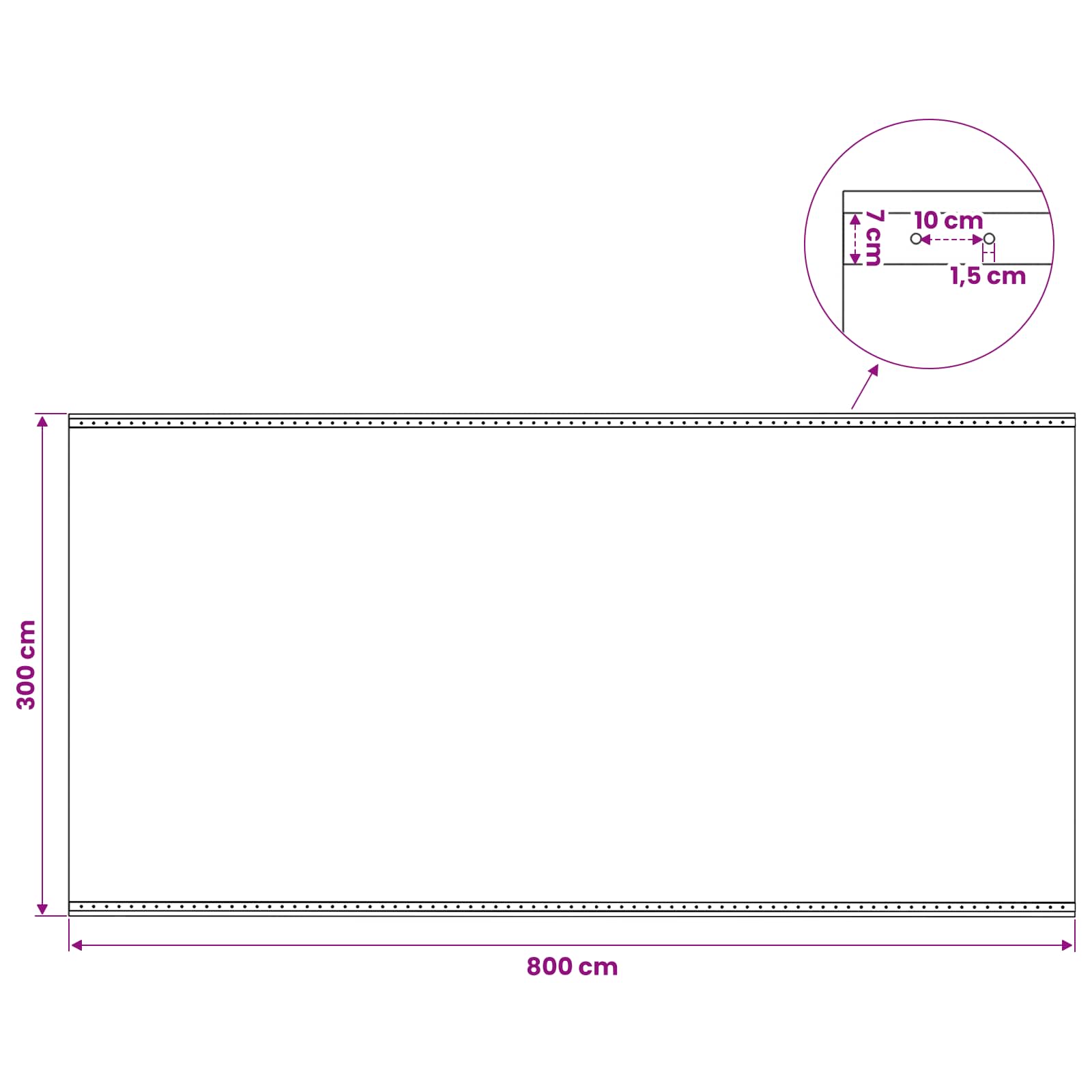 Plane mit Ösen 2 Stk. Grün 4 x 8 m 260 gsm PE