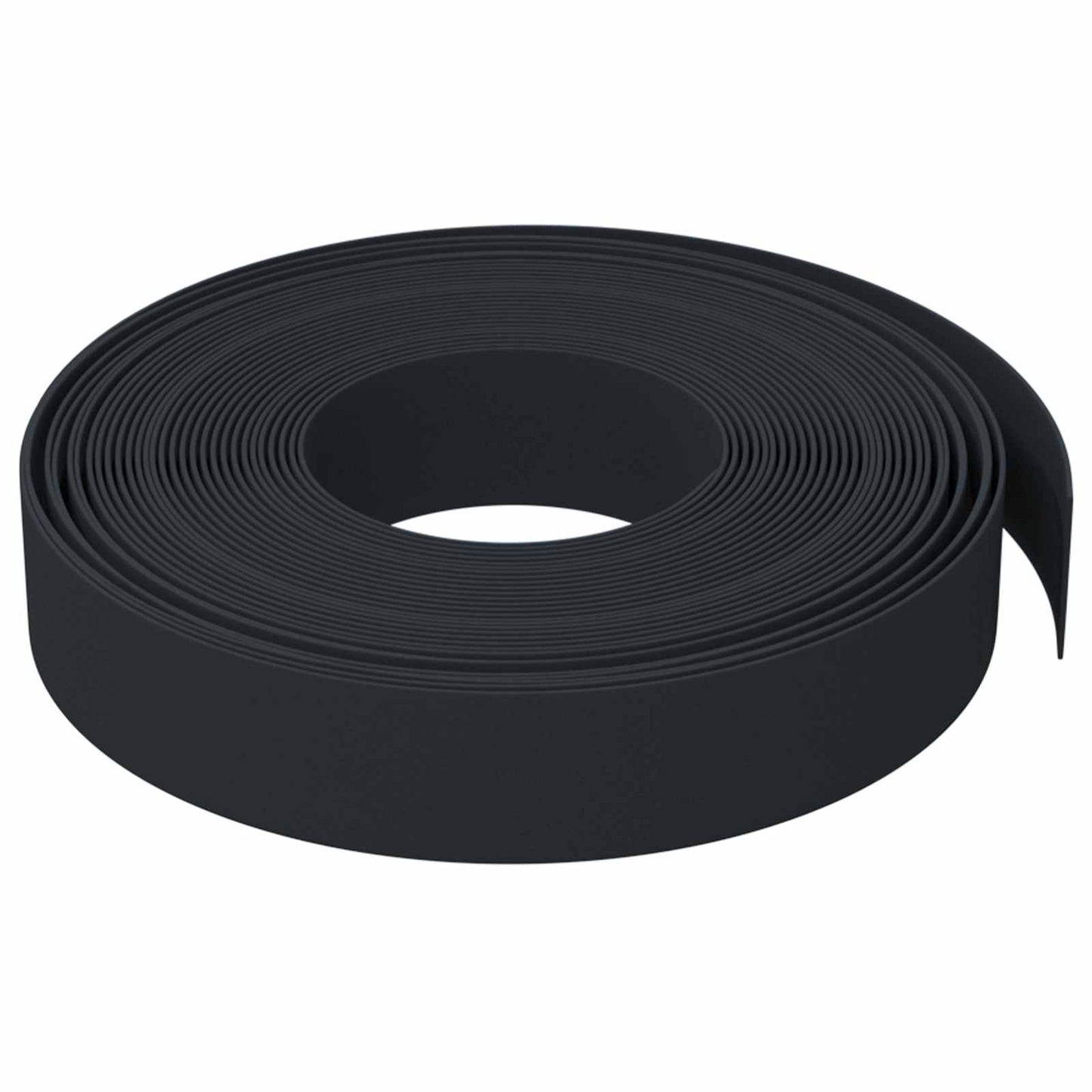 Gartenumrandung 25 m 10 cm PE Schwarz