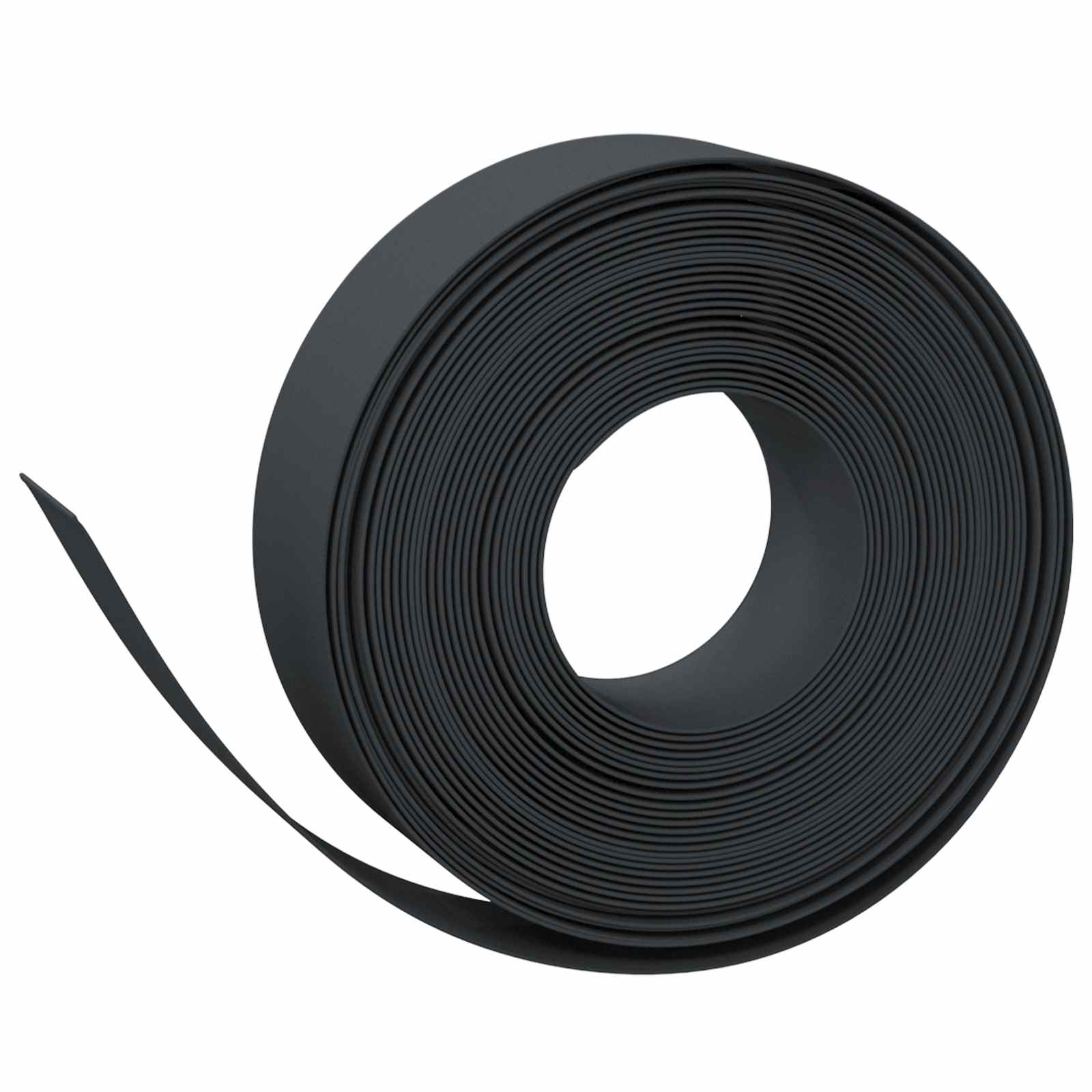 Gartenumrandung 25 m 15 cm PE Schwarz