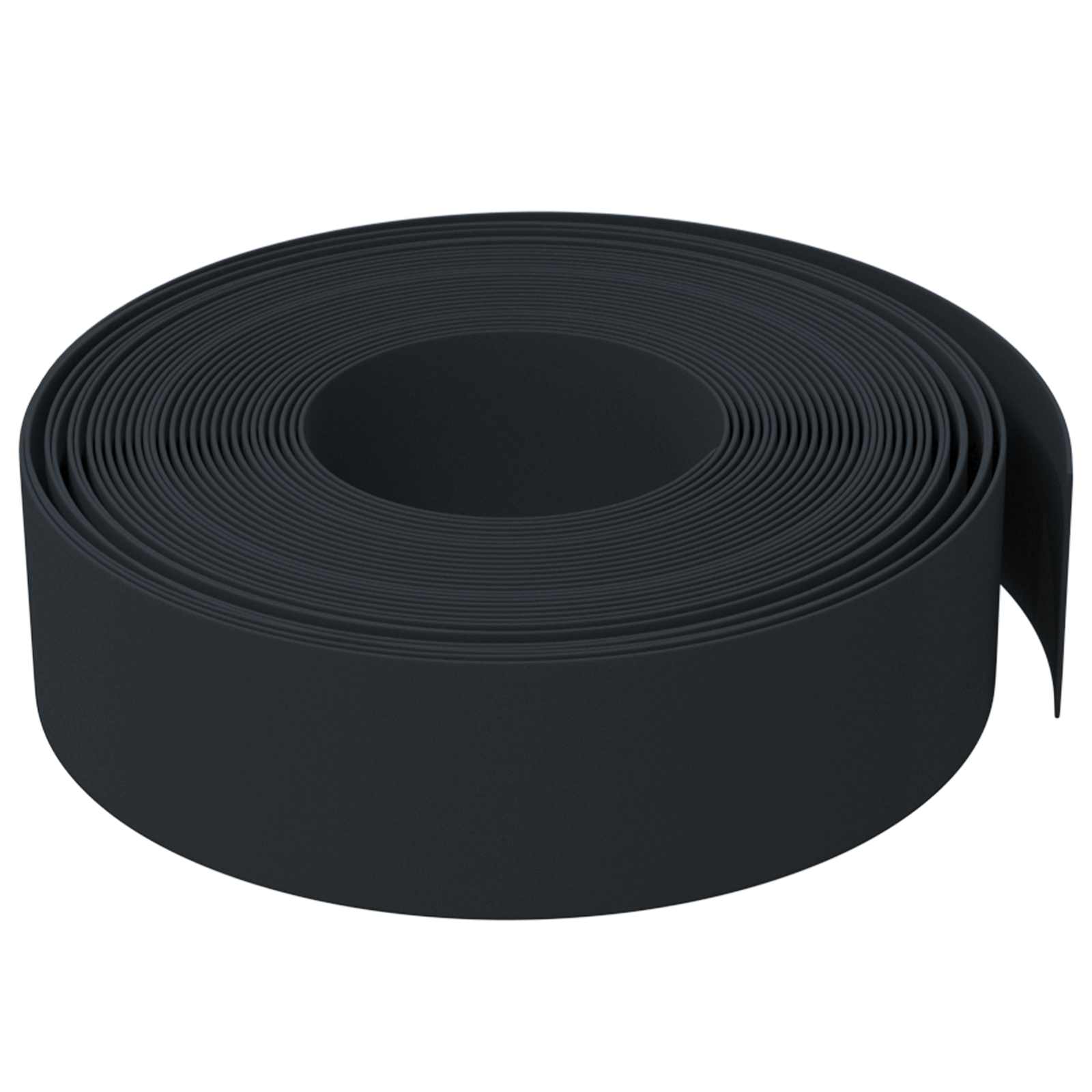 Gartenumrandung 25 m 15 cm PE Schwarz
