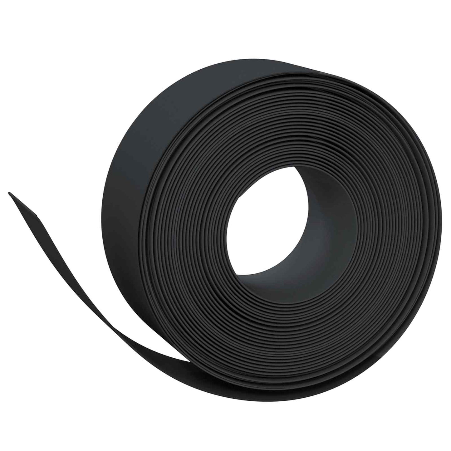 Gartenumrandung 25 m 20 cm PE Schwarz