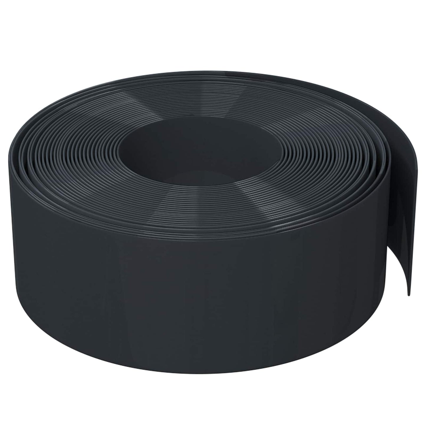 Gartenumrandung 25 m 20 cm PE Schwarz