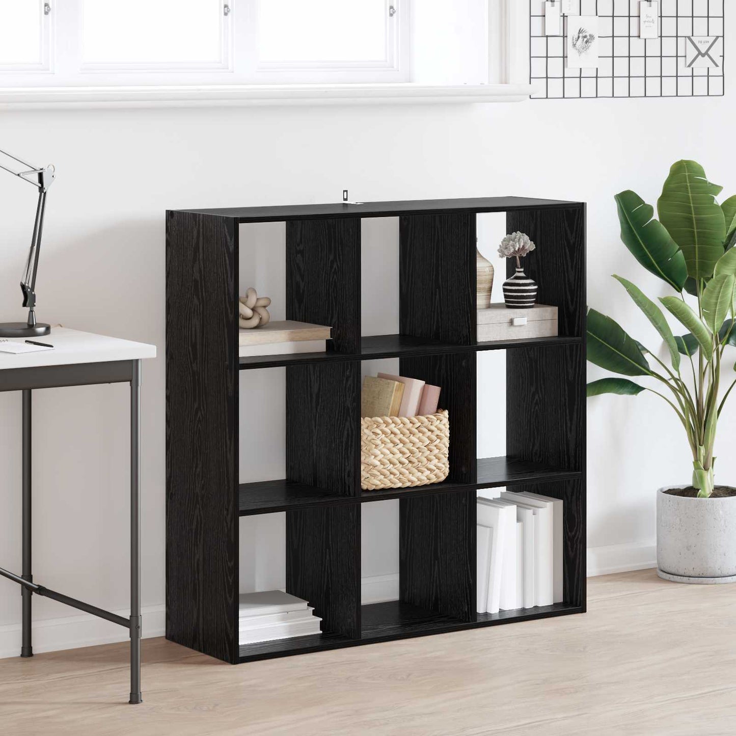 Bücherregal Schwarze Eiche 102 x 32 x 102 cm