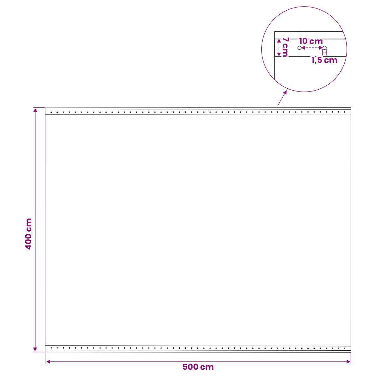 Leno-Plane Grün 4 x 5 m 260 gsm PE