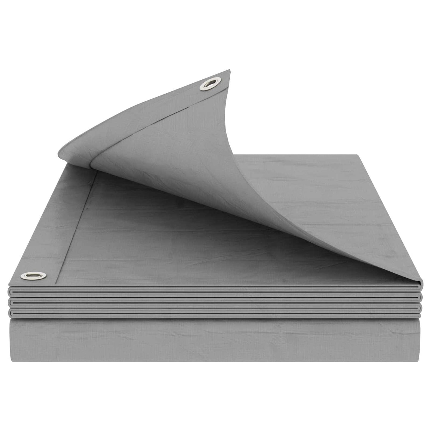 Plane mit Ösen Hellgrau 8 x 10 m 180 gsm PE